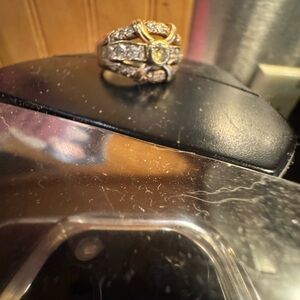 Elegant Two-Tone Women's Ring